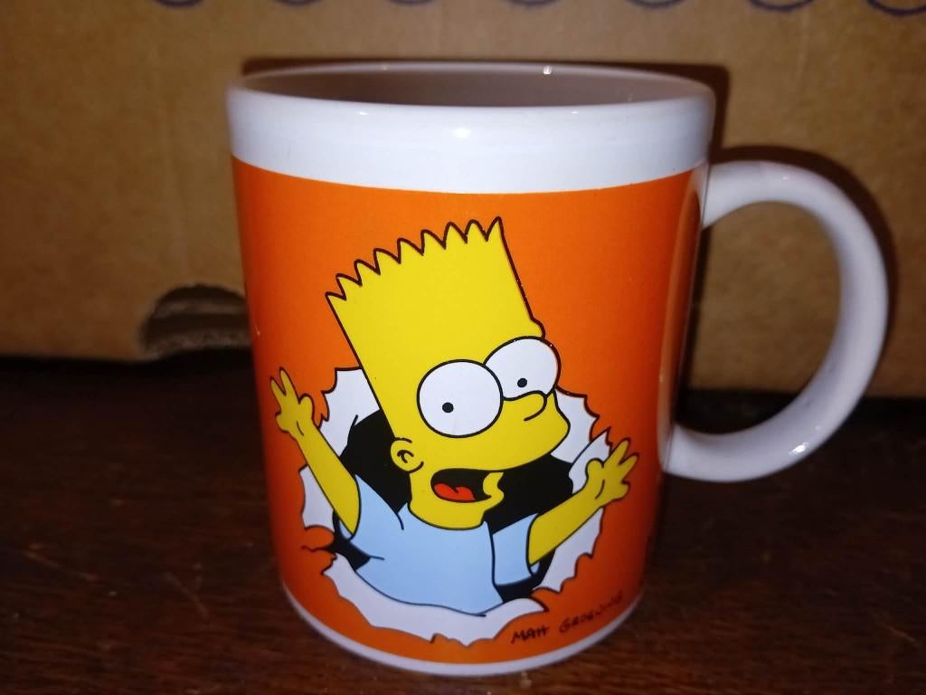 mok van bart simpson, Verzamelen, Ophalen of Verzenden, Zo goed als nieuw, Tv, Gebruiksvoorwerp