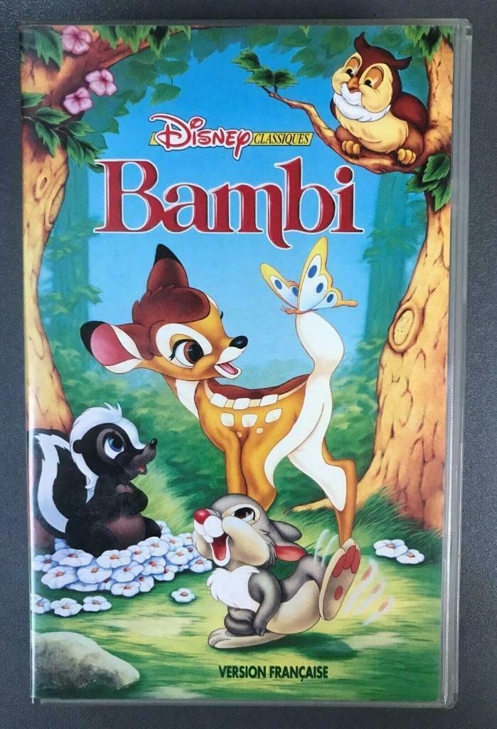 VHS Bambi, Enlèvement ou Envoi, Dessin animé, Tous les âges, Utilisé