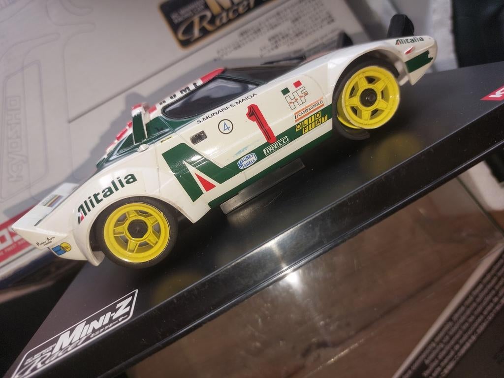 Vintage Mini Z Kyosho Lancia Stratos, Hobby en Vrije tijd, Ophalen, Zo goed als nieuw