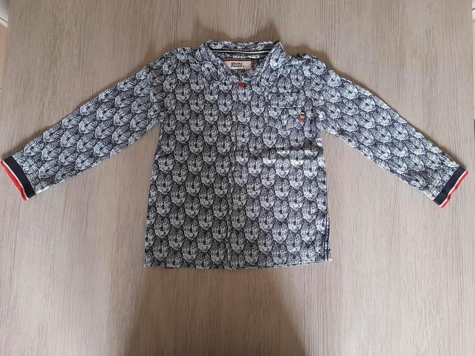 Jongens hemdje Funky for flavours 122/128, Enfants & Bébés, Garçon, Enlèvement ou Envoi, Chemise ou Chemisier, Comme neuf