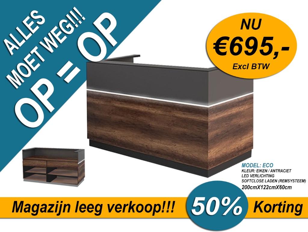 Toonbank / Balie / Receptie / Inventaris / Winkelinrichting, Receptie of Entree, Ophalen, Nieuw in verpakking, Verlichting