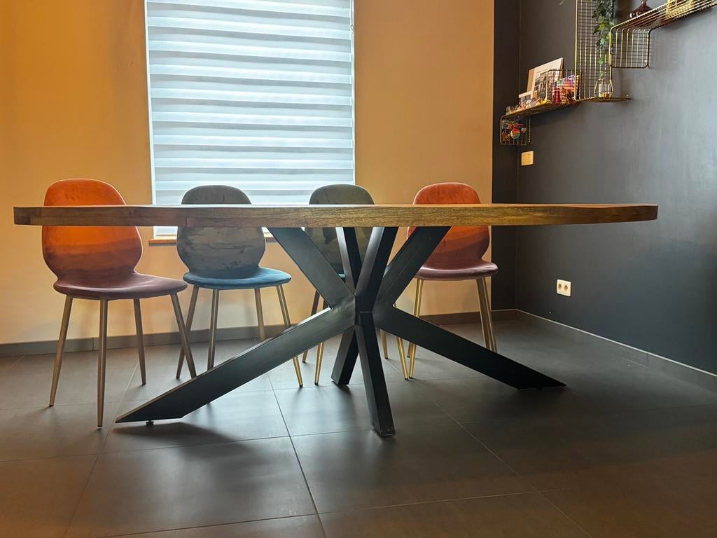 Table salle a manger 8 personnes, Comme neuf, Enlèvement, 50 à 100 cm, Chêne