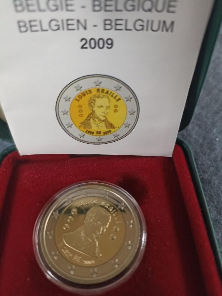 België 2 euro 2009 - Louis Braille - BE/proof, Postzegels en Munten, Ophalen of Verzenden