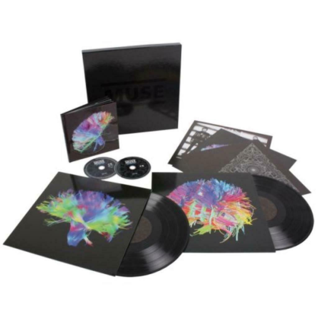 Cd+2LP+Dvd Box Muse The 2nd Law met 3 Art Prints Vinyl ZGAN, Ophalen of Verzenden, Zo goed als nieuw, Boxset