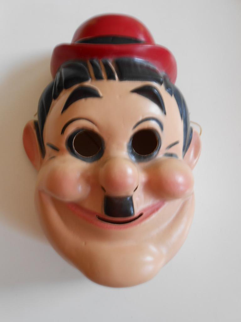 Carnaval masker Hardy ( van Laurel en Hardy), Antiek en Kunst, Ophalen of Verzenden