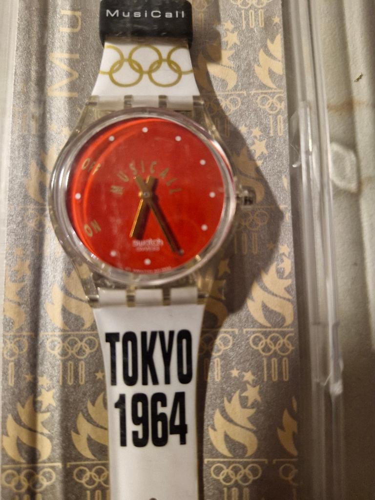 Swatch Atlanta 1996 JM Jarre, Handtassen en Accessoires, Horloges | Heren, Ophalen, Overige materialen, Polshorloge, Swatch