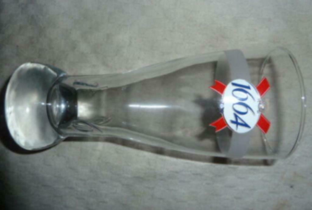 #C bier glas 1664 KRONENBOURG 0,25L, Verzamelen, Glas en Drinkglazen, Ophalen of Verzenden, Nieuw, Bierglas