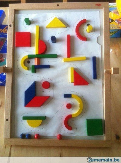 Haba - Mosaïgue magnétique - Jeu en bois, Enfants & Bébés, Utilisé