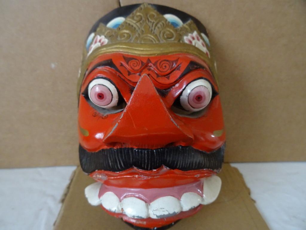 Masque Indonésie masque indonésien masque en bois vintage, Enlèvement ou Envoi