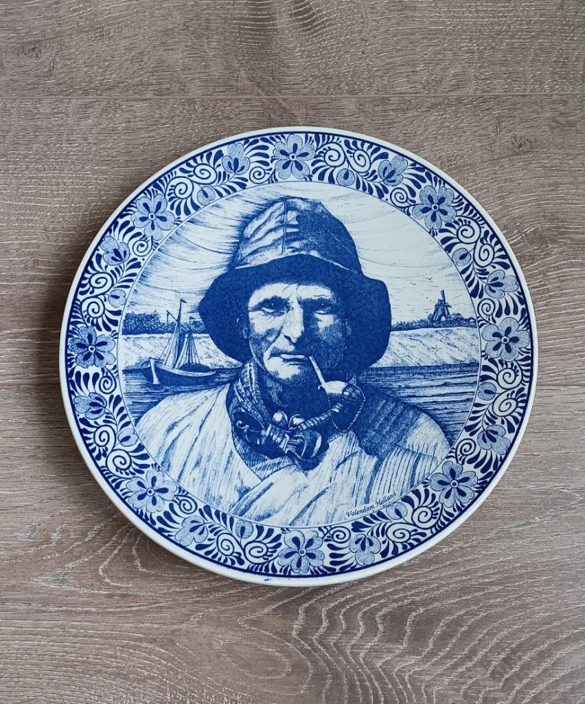 Delfts Blauw Volendam Holland Chemkefa bord 29 cm, Antiek en Kunst, Ophalen of Verzenden