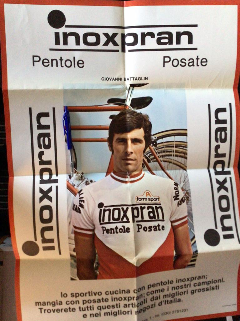 wielerposter 1979 team inoxpran giovanni battaglin, Envoi, Comme neuf