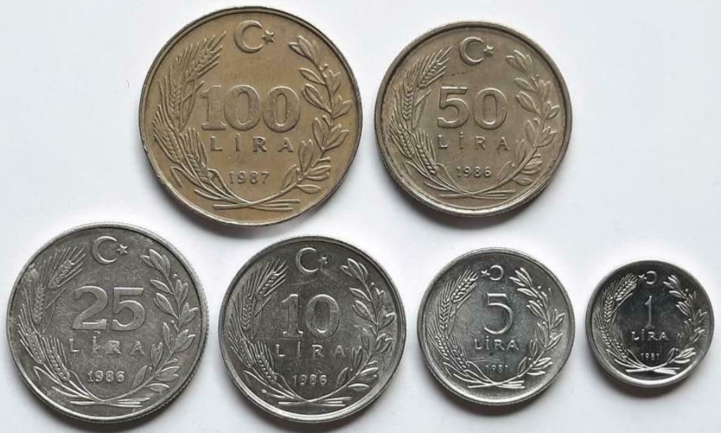 Turkije - muntenset, Ophalen of Verzenden, Midden-Oosten, Setje