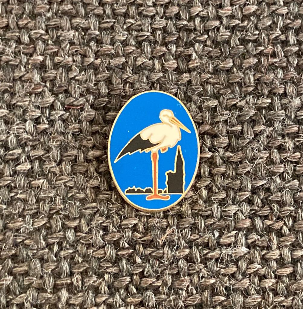 PIN - OOIEVAAR - CIGOGNE, Envoi, Utilisé, Animal et Nature, Insigne ou Pin's