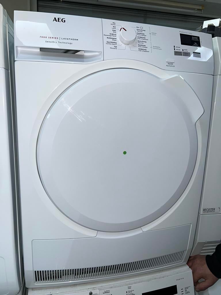 ✅ AEG warmtepomp droger 8kg A+++ MET GARANTIE, Ophalen of Verzenden, Zo goed als nieuw