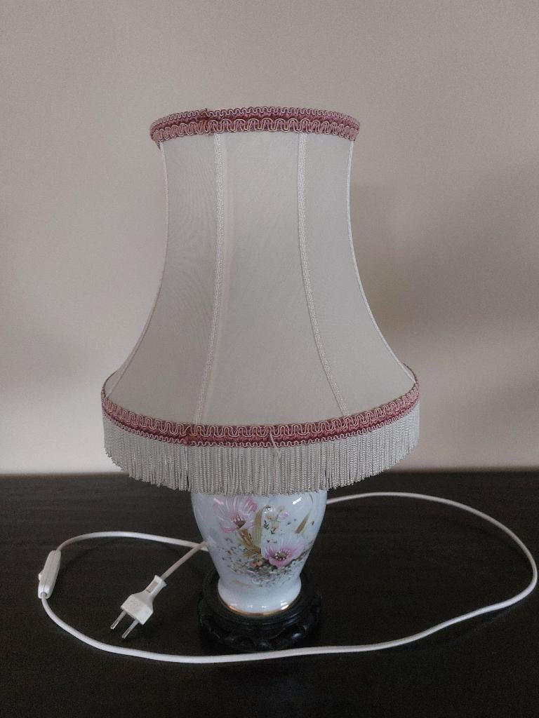 Nachtlamp porselein van limoges, Ophalen, Gebruikt, Klassiek, Minder dan 50 cm