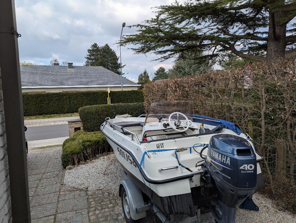 Console boot 4.4M met Buitenboord 40 PK | Ryds 440GT, Watersport en Boten, Ophalen, Gebruikt, 30 tot 50 pk, 3 tot 6 meter