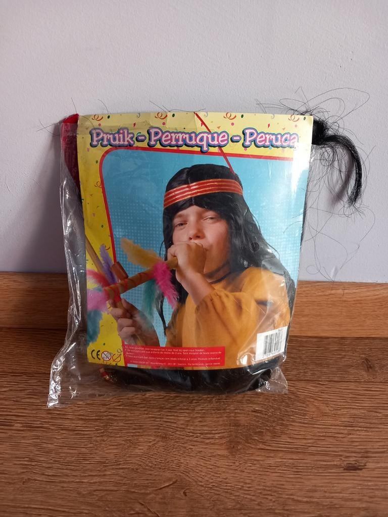 Nieuwe pruik carnaval indianen kind, Ophalen of Verzenden, Nieuw, Jongen of Meisje