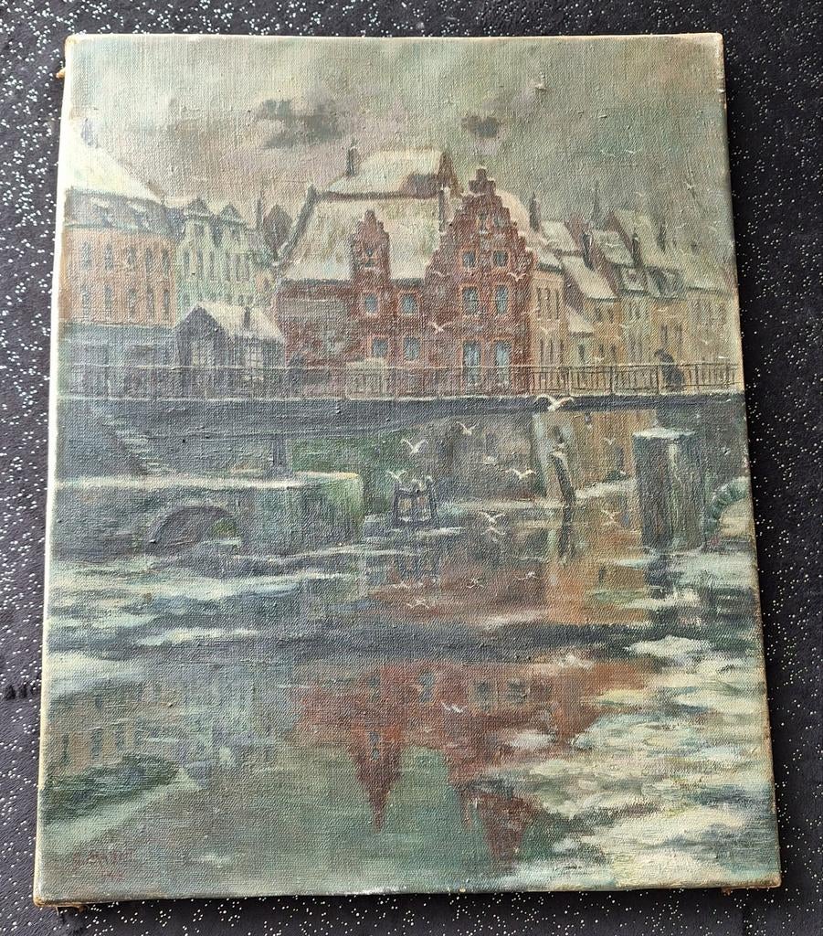 Gent / Gand / Ghent by MALFAIT, Antiek en Kunst, Kunst | Schilderijen | Klassiek, Ophalen of Verzenden