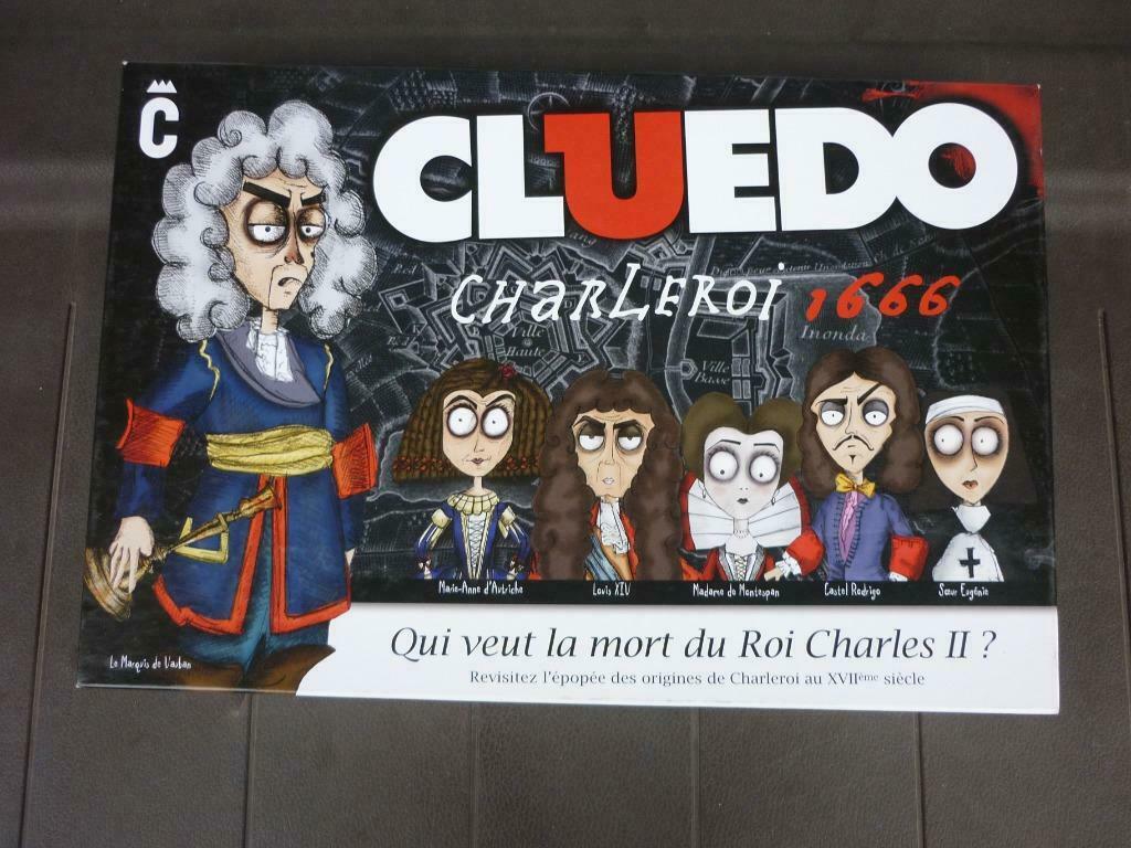 Jeu de société - Cluedo Charleroi 1666, 1 ou 2 joueurs, Enlèvement ou Envoi, Comme neuf
