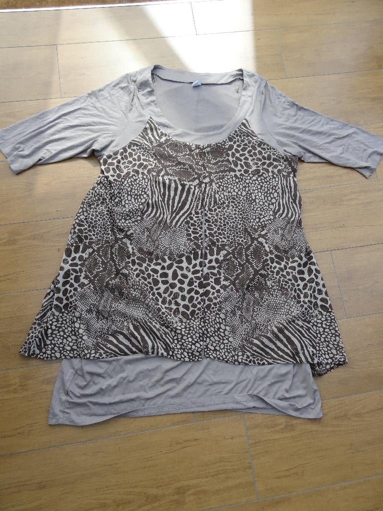 tuniek ms mode xxl, Bruin, Blouse of Tuniek, Ophalen of Verzenden, Zo goed als nieuw