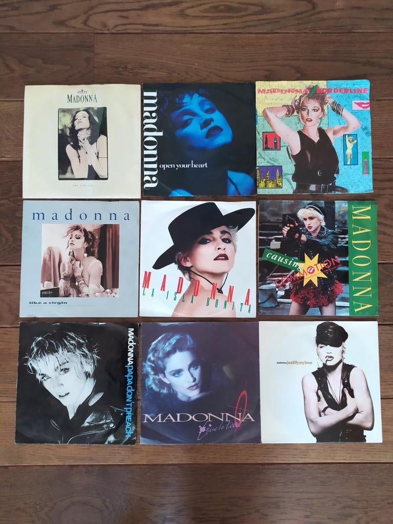 Lot de vinyle 45 T (7 pouces) Madonna, Enlèvement ou Envoi, Utilisé, Autres formats