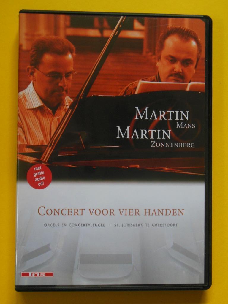 DVD Concert voor vier handen - Martin Mans & Zonnenberg + CD, Alle leeftijden, Ophalen of Verzenden, Zo goed als nieuw