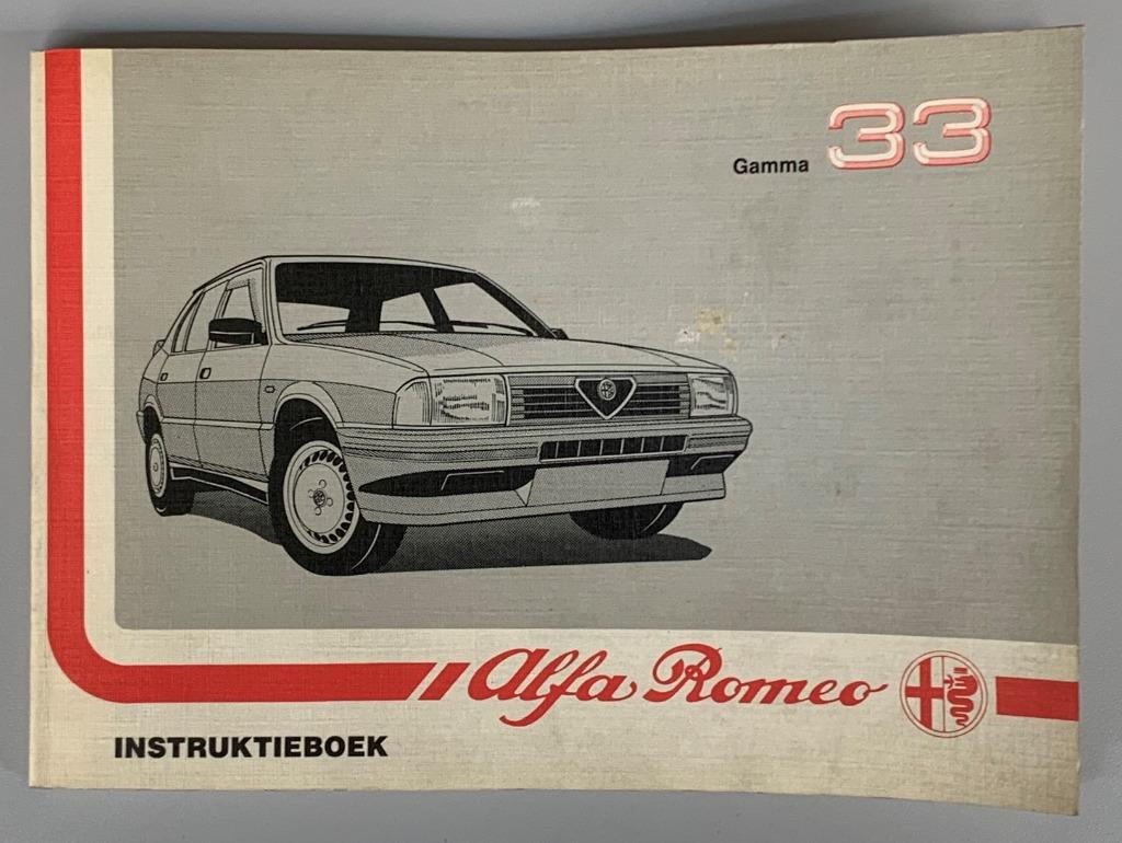 Alfa Romeo Gamma 33 _ Nederlandstalig _ Instructieboek, Ophalen of Verzenden