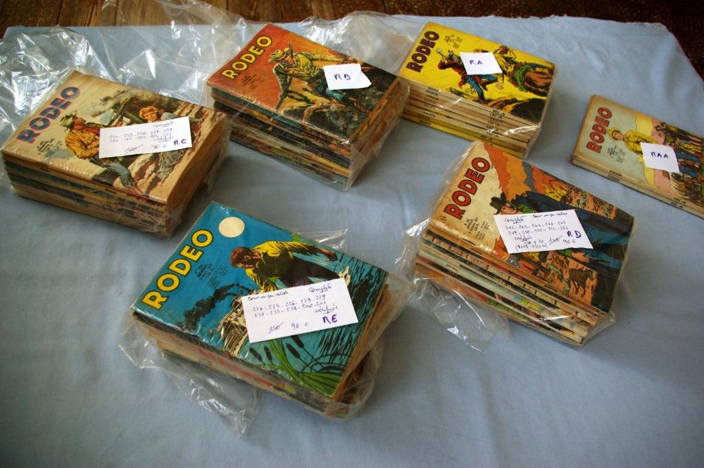 Lots de 8 à 10 BD Petit format RODEO Ed. Lug, Série complète ou Série, Enlèvement ou Envoi, Utilisé
