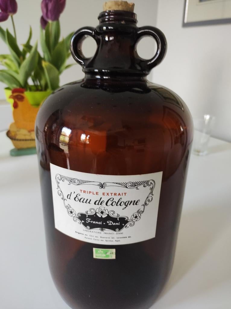 Oude Eau de Cologne fles uit apotheek, Ophalen of Verzenden