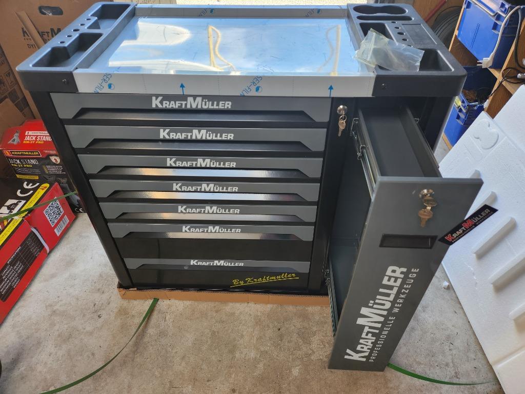 gereedschapswagen 8/7 pro kingsize black kraftmuller, Doe-het-zelf en Bouw, Ophalen of Verzenden, Nieuw