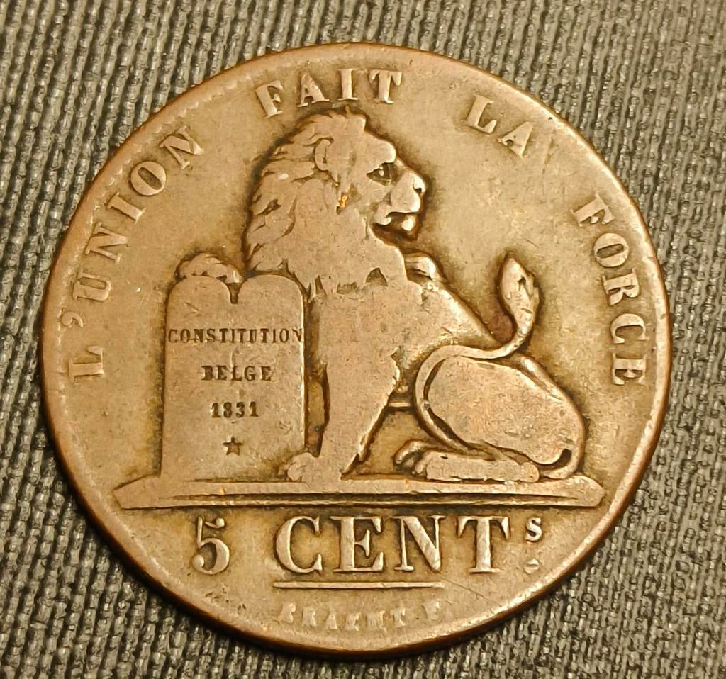 5 centiem 1833 Leopold I, Enlèvement ou Envoi
