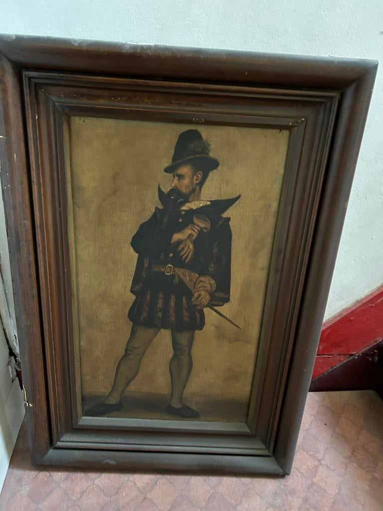 Schilderij Soldaat op doek, Antiek en Kunst, Kunst | Schilderijen | Klassiek, Ophalen