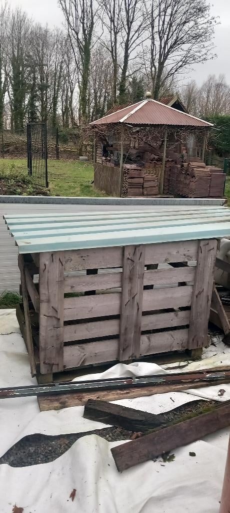 Brandhout kisten tekoop, Tuin en Terras, Brandhout, Overige houtsoorten, Minder dan 3 m³, Ophalen