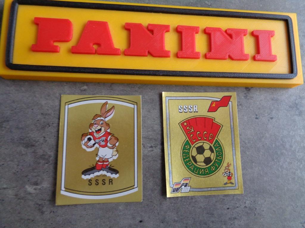 PANINI VOETBAL STICKERS EURO 88 EK EMBLEMEN 2X BADGES nieuwe, Verzenden, Zo goed als nieuw