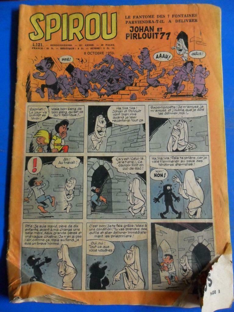 Spirou Hebdomadaire - 8 Octobre 1959, Une BD, Enlèvement ou Envoi, Utilisé