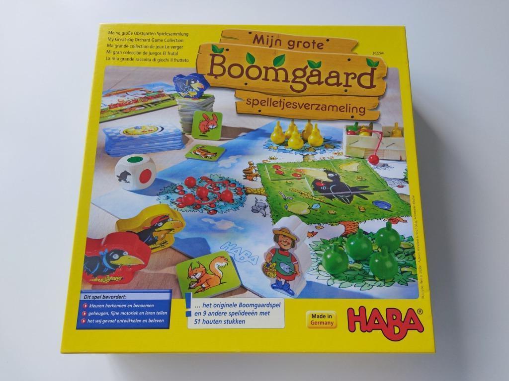 Haba Spelbox Mijn Grote Boomgaard- Spelletjesverzameling, Kinderen en Baby's, Speelgoed | Educatief en Creatief, Ophalen of Verzenden