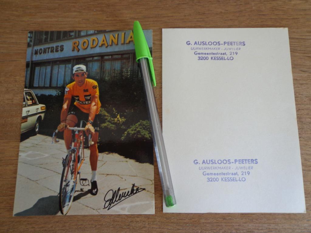 Eddy Merckx postkaart Rodania Molteni periode, Ophalen of Verzenden, Zo goed als nieuw, Spelerskaart