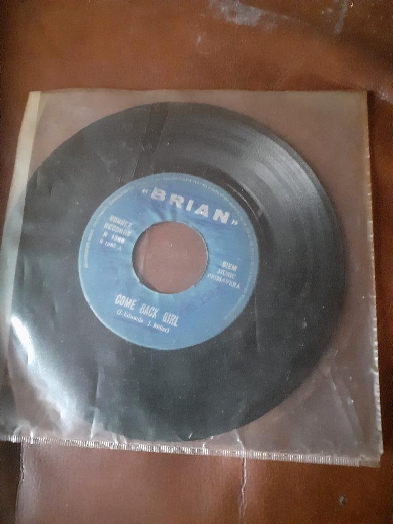 45T Brian : Come back girl / if I had my way (Belpop), Ophalen of Verzenden