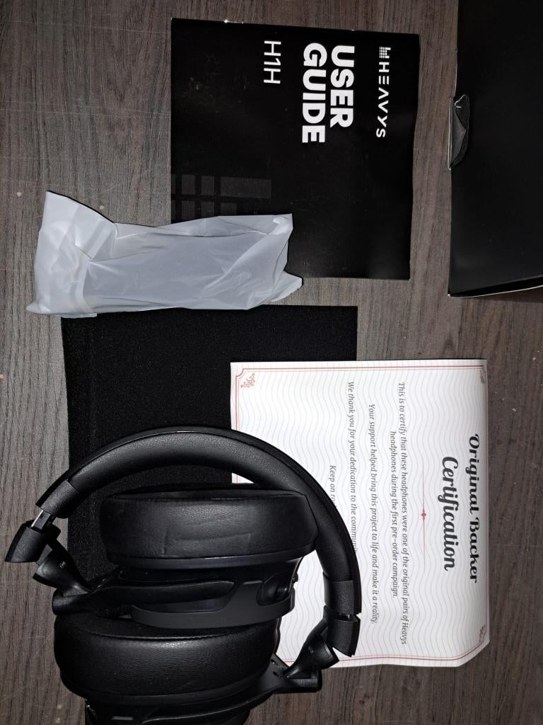 Casque Heavys H1H neuf /non utilisé avec certificat Backer, Neuf, Autres marques, Enlèvement ou Envoi, Bluetooth