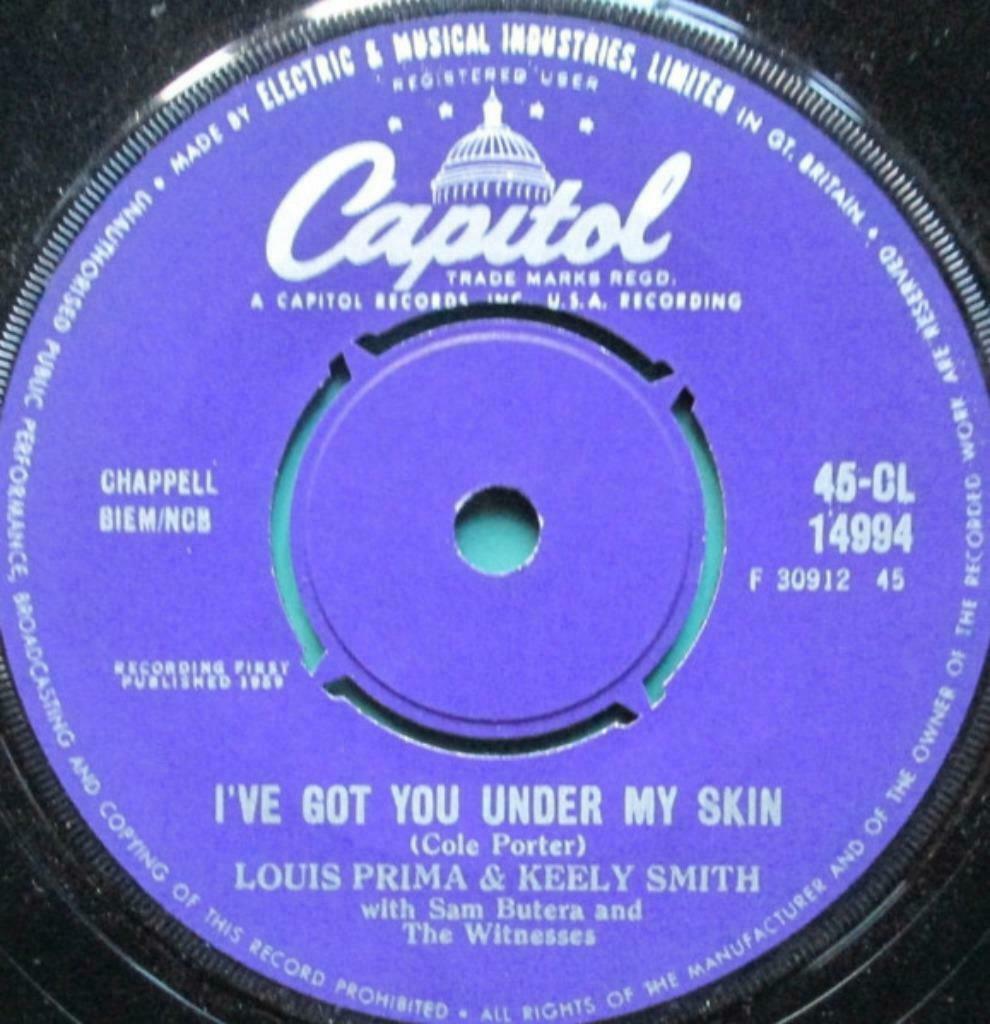 Louis Prima And Keely Smith I've Got You Under My Skin ' 7, Ophalen of Verzenden, Zo goed als nieuw, Jazz en Blues