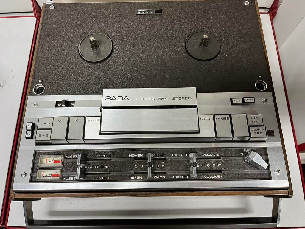 SABA HiFi-TG 664 stereo vintage bandrecorder - jaren 70, Audio, Tv en Foto, Bandrecorder, Ophalen, Bandrecorder