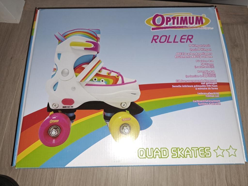 Rolschaatsen maat 32/35, Verstelbaar, Kinderen, Ophalen of Verzenden, Zo goed als nieuw