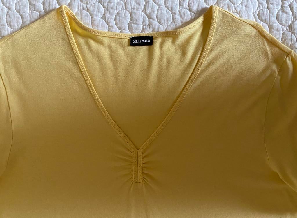 Gele shirt Gerry Weber, Geel, Maat 42/44 (L), Ophalen of Verzenden, Zo goed als nieuw