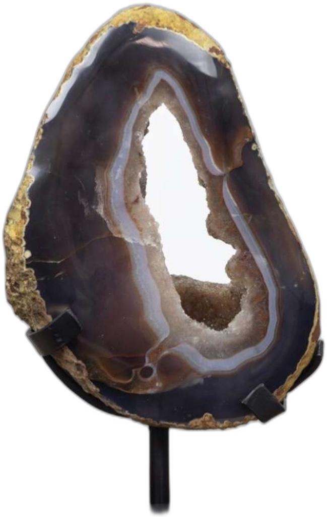 Citrine Agaat Schijf Edelsteen Brok (Amethyst) Geode, Envoi