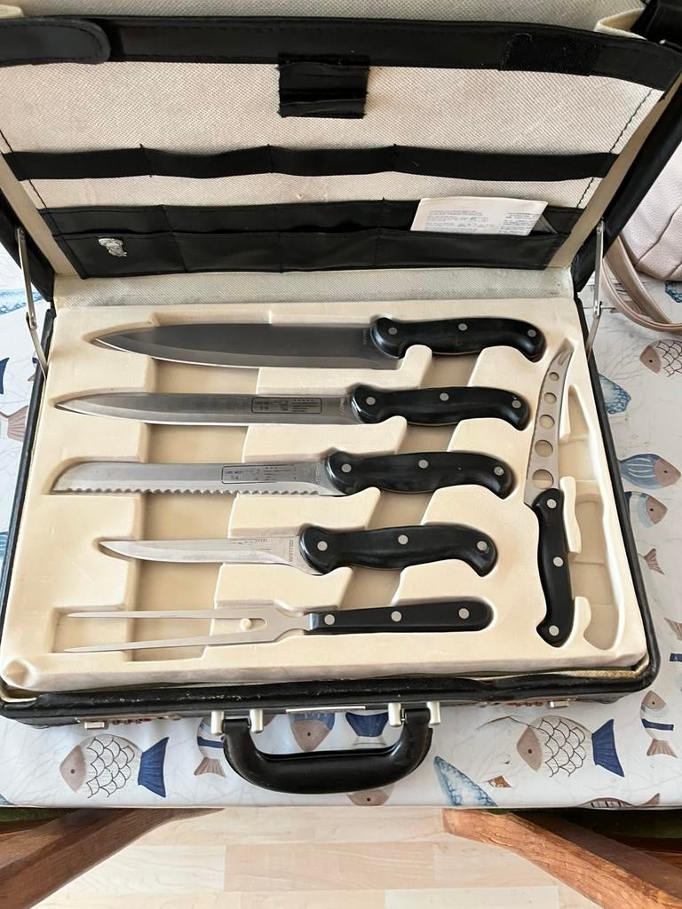 Koksmessen van Carl Weill, Huis en Inrichting, Ophalen, Zo goed als nieuw, Inox of Chroom, Bestekset