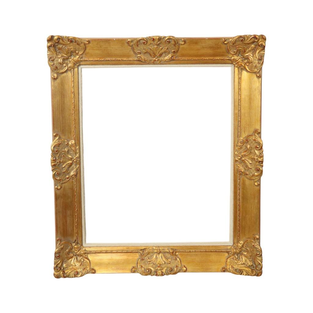 Grote Vintage Gouden Lijst Barok Stijl Klassiek 79x69cm, Enlèvement ou Envoi, Utilisé, Nvt, Bois