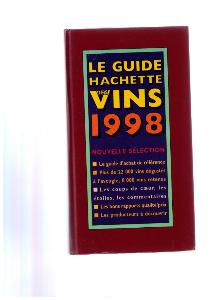 Le guide Hachette des vins 1998 - NEUF, Enlèvement ou Envoi, Neuf, Autres types