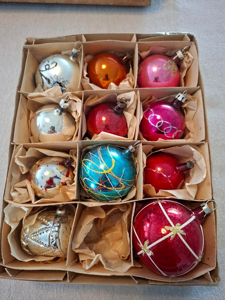 Oude kerstballen, Ophalen of Verzenden, Gebruikt