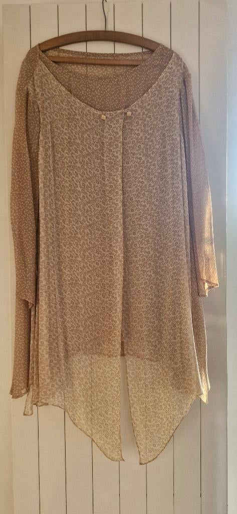 Tuniek, Ophalen of Verzenden, Zo goed als nieuw, Maat 42/44 (L), Beige