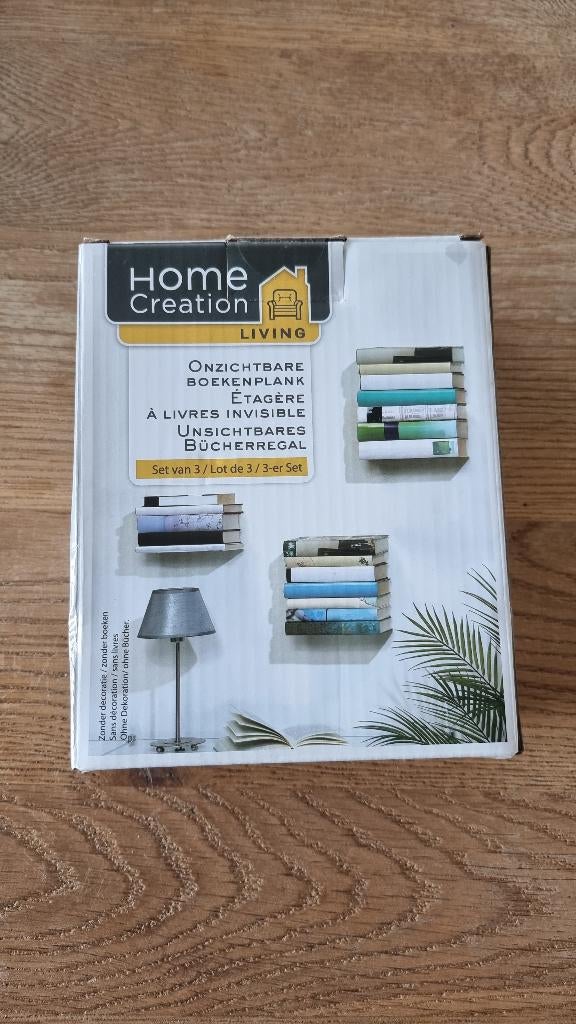 Home Onzichtbare Boekenplank-Set van 3-Nieuw in doos, Huis en Inrichting, Ophalen, Nieuw